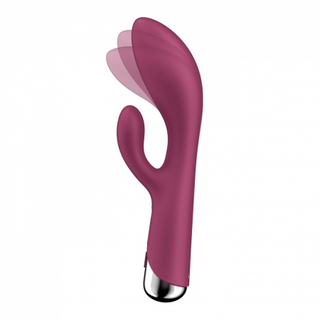 Вибратор-кролик с функцией вращения Satisfyer Spinning Rabbit 1 красный
